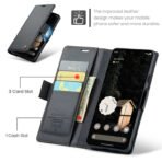 RFID Blocking Card Holder Leather Flip Case For Google Pixel by The Case Factory