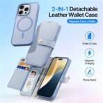 LAWA Detachable Magnetic Leather Wallet Case For iPhone Flip Cover by The Case Factory
