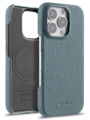 Melkco Bovine Cowhide Leather Case For iPhone 16 Series | MagSafe® Compatible Blue by The Case Factory
