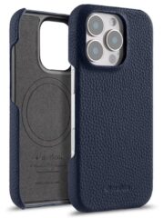 Melkco Bovine Cowhide Leather Case For iPhone 16 Series | MagSafe® Compatible Dark Blue by The Case Factory