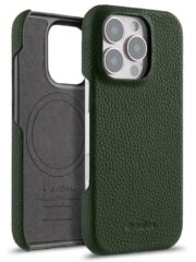 Melkco Bovine Cowhide Leather Case For iPhone 16 Series | MagSafe® Compatible Dark Green by The Case Factory