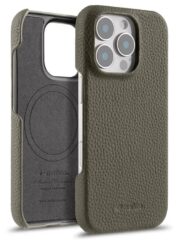 Melkco Bovine Cowhide Leather Case For iPhone 16 Series | MagSafe® Compatible Gray by The Case Factory