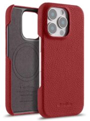 Melkco Bovine Cowhide Leather Case For iPhone 16 Series | MagSafe® Compatible Red by The Case Factory