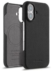 Melkco Bovine Cowhide Leather Case For iPhone 16 Series | MagSafe® Compatible Black by The Case Factory
