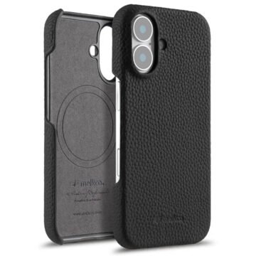 Melkco Bovine Cowhide Leather Case For iPhone 16 Series | MagSafe® Compatible Black by The Case Factory