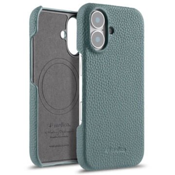 Melkco Bovine Cowhide Leather Case For iPhone 16 Series | MagSafe® Compatible Blue by The Case Factory