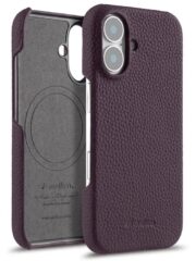 Melkco Bovine Cowhide Leather Case For iPhone 16 Series | MagSafe® Compatible Purple by The Case Factory