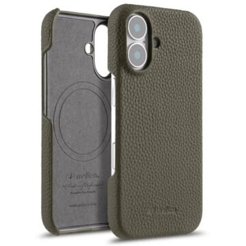 Melkco Bovine Cowhide Leather Case For iPhone 16 Series | MagSafe® Compatible Gray by The Case Factory