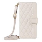 Shoulder & Wrist Strap Rhombus Leather Wallet Case For Google Pixel by The Case Factory