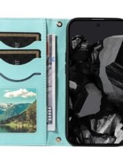Shoulder & Wrist Strap Rhombus Leather Wallet Case For Google Pixel by The Case Factory