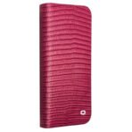 Premium Crocodile Pattern Cowhide Leather Wallet Flip iPhone Case (Pink) by The Case Factory
