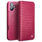 Premium Crocodile Pattern Cowhide Leather Wallet Flip iPhone Case (Pink) by The Case Factory