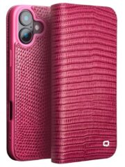 Premium Crocodile Pattern Cowhide Leather Wallet Flip iPhone Case (Pink) by The Case Factory