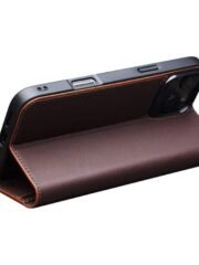 Premium Cowhide Leather Wallet Flip iPhone Case by The Case Factory