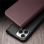 Premium Cowhide Leather Wallet Flip iPhone Case by The Case Factory