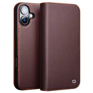 Premium Cowhide Leather Wallet Flip iPhone Case by The Case Factory