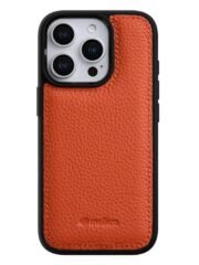 Melkco Back-Wrap Bovine Leather iPhone Case Orange by The Case Factory