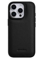 Melkco Back-Wrap Bovine Leather iPhone Case Black by The Case Factory
