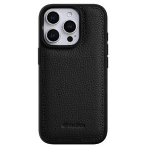 Melkco Back-Wrap Bovine Leather iPhone Case Black by The Case Factory