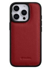Melkco Back-Wrap Bovine Leather iPhone Case Red by The Case Factory