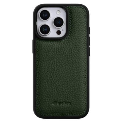 Melkco Back-Wrap Bovine Leather iPhone Case Green by The Case Factory