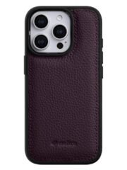 Melkco Back-Wrap Bovine Leather iPhone Case Purple by The Case Factory