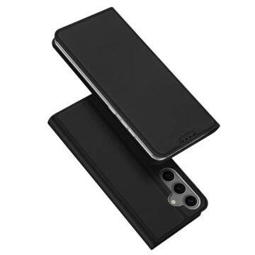 Leather Flip Case for Samsung Galaxy S25+ | With Card Holder Black S25+ by The Case Factory