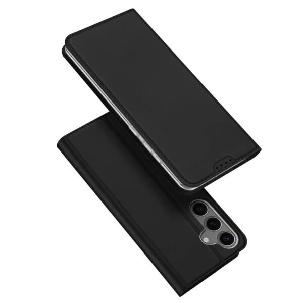 Leather Flip Case for Samsung Galaxy S25+ | With Card Holder Black S25+ by The Case Factory
