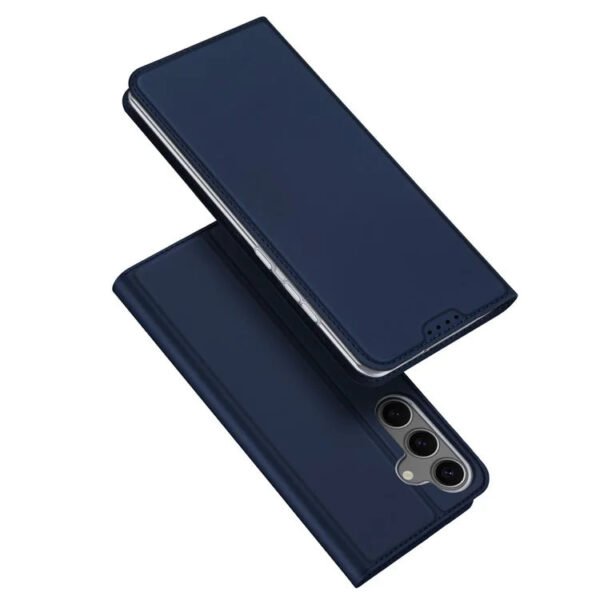 Leather Flip Case for Samsung Galaxy S25+ | With Card Holder Sea Blue S25+ by The Case Factory