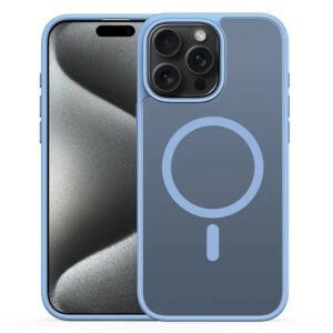 MagSafe Compatible Matte iPhone 15 Series Case Blue by The Case Factory