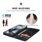 Leather Wallet Case for Samsung Galaxy S25+ | RFID Blocking, Flip Stand Cover by The Case Factory