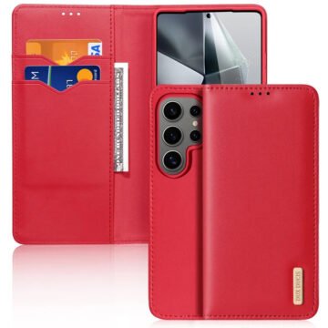 Leather Wallet Case for Samsung Galaxy S25 Ultra | RFID Blocking, Flip Stand Cover Brown For S25 Ultra by The Case Factory
