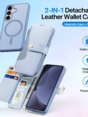 LAWA Detachable Magnetic Leather Wallet Case For Galaxy S25 Series Flip Cover by The Case Factory