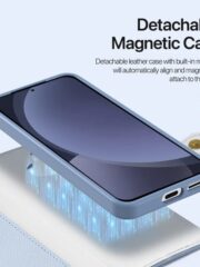 LAWA Detachable Magnetic Leather Wallet Case For Galaxy S25 Series Flip Cover by The Case Factory