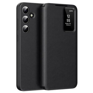Premium Leather Flip Case For Samsung Galaxy S Series | With Smart Window & Card Slot by The Case Factory