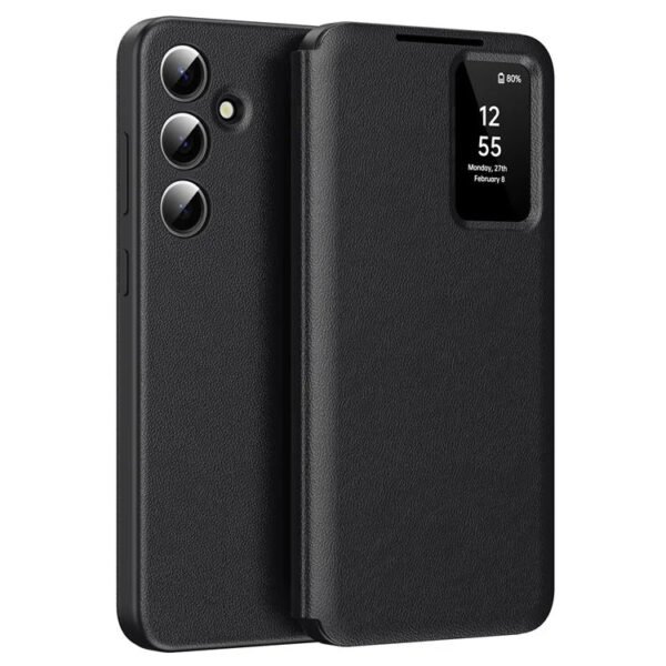 Premium Leather Flip Case For Samsung Galaxy S Series | With Smart Window & Card Slot by The Case Factory