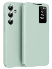 Premium Leather Flip Case For Samsung Galaxy S Series | With Smart Window & Card Slot by The Case Factory