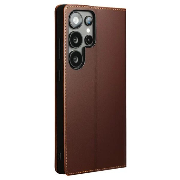 Premium Genuine Leather Wallet Case For Samsung Galaxy S25 Ultra Flip Cover by The Case Factory