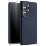 Melkco Bovine Leather Case For Samsung Galaxy S25 Ultra Dark Blue For S25 Ultra by The Case Factory
