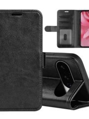 Crazy Horse Texture Leather Wallet Case For Google Pixel Black by The Case Factory