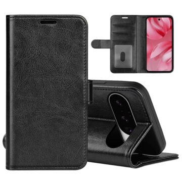 Crazy Horse Texture Leather Wallet Case For Google Pixel Black by The Case Factory