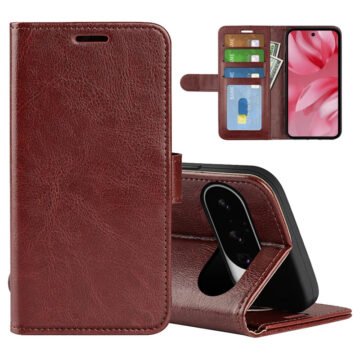 Crazy Horse Texture Leather Wallet Case For Google Pixel Brown by The Case Factory