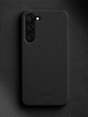 Melkco Half-Wrap Bovine Leather Case For Samsung Galaxy S22/S23/24/S25 Series Black by The Case Factory
