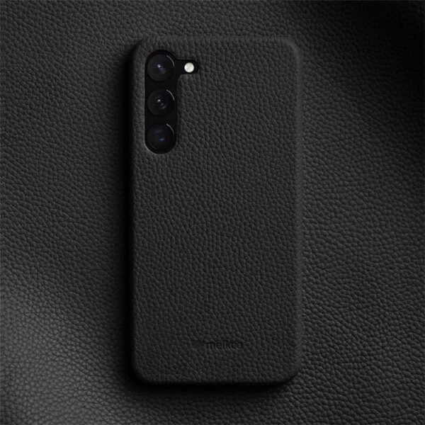 Melkco Half-Wrap Bovine Leather Case For Samsung Galaxy S22/S23/24/S25 Series Black by The Case Factory