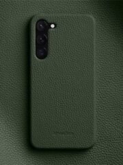 Melkco Half-Wrap Bovine Leather Case For Samsung Galaxy S22/S23/24/S25 Series Green by The Case Factory