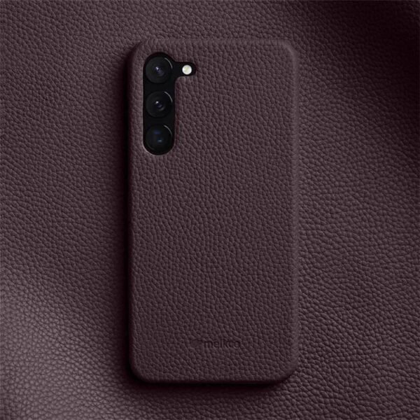 Melkco Half-Wrap Bovine Leather Case For Samsung Galaxy S22/S23/24/S25 Series Purple by The Case Factory