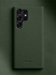 Melkco Half-Wrap Bovine Leather Case For Samsung Galaxy S22/S23/24/S25 Series Green by The Case Factory