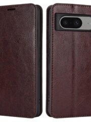 Genuine Cowhide Leather Flip Wallet Case For Google Pixel by The Case Factory