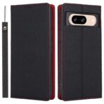 Premium Litchi Bovine Leather Flip Wallet Case For Google Pixel by The Case Factory