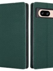 Premium Litchi Bovine Leather Flip Wallet Case For Google Pixel by The Case Factory